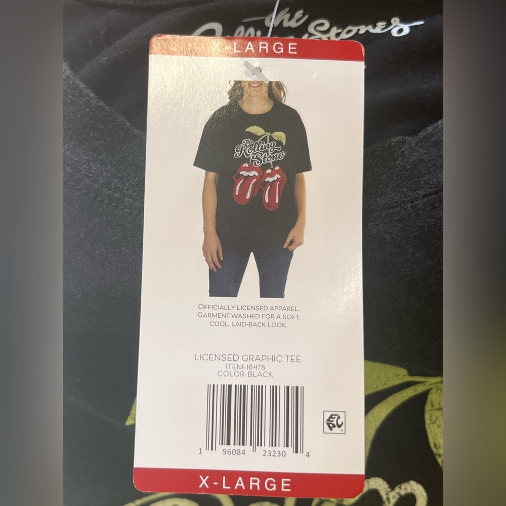 Rolling Stones Double Tongue Tee XL NWT Graphic Band Shirt Concert Festival - Picture 8 of 10